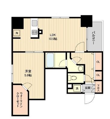 ラクラス月島の物件間取画像