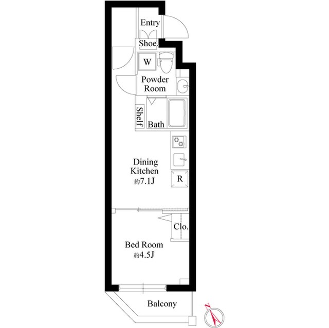 グランパセオ門前仲町の物件間取画像