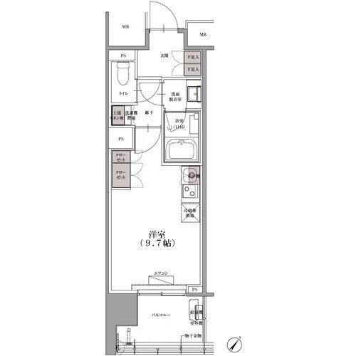 SKナインティ門前仲町の物件間取画像