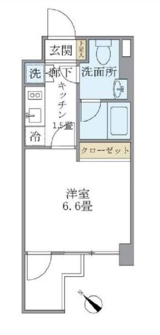 KDXレジデンス門前仲町の物件間取画像