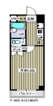 レジディア木場の物件間取画像