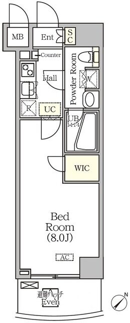 アジールコート門前仲町の物件間取画像