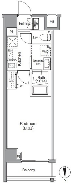 ボアビスタ門前仲町の物件間取画像