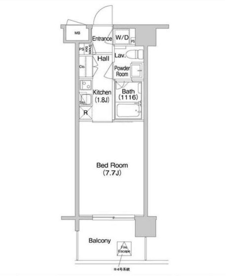 コンフォリア南砂町の物件間取画像