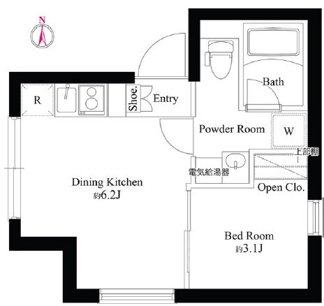 エスポワール門前仲町の物件間取画像