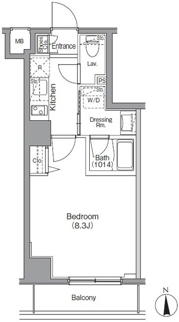 ボアビスタ門前仲町の物件間取画像