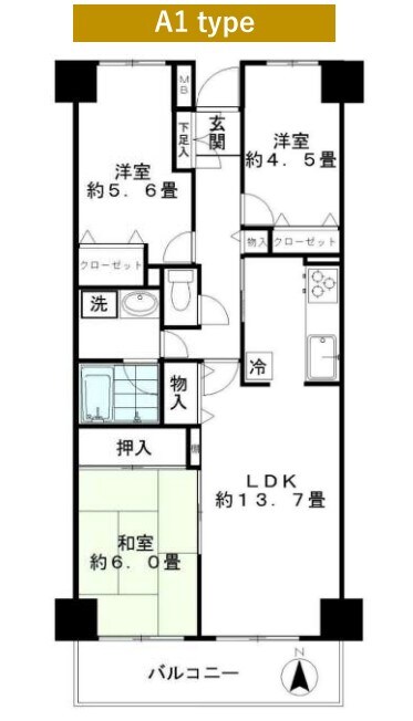ジュネスの物件間取画像