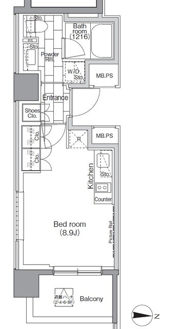 パークハビオ東陽町の物件間取画像