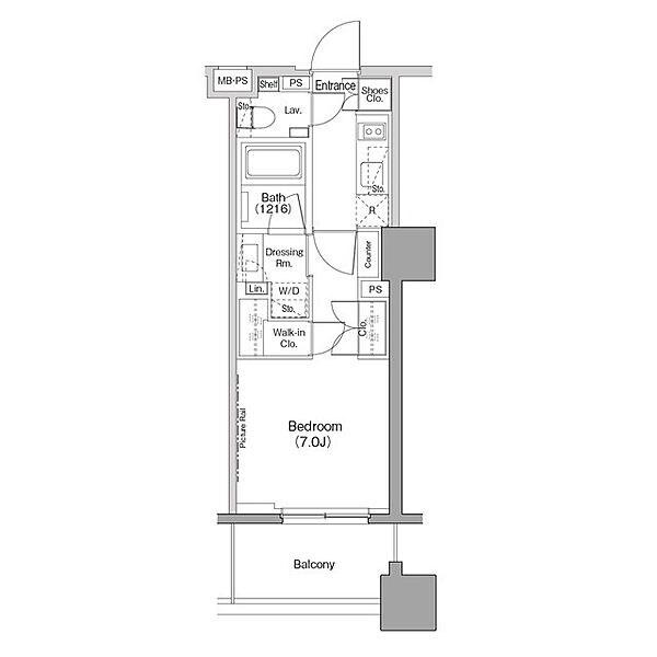 ザ・パークハビオ木場の物件間取画像