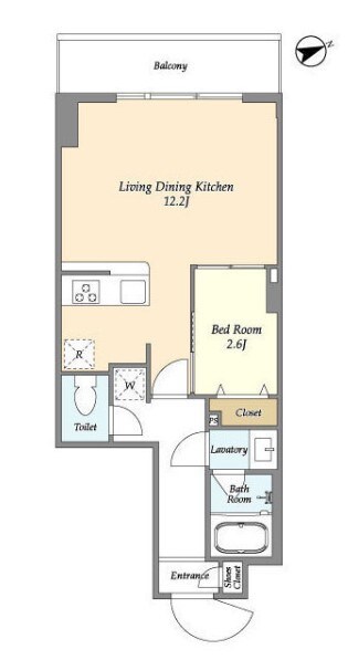 アルファコート亀戸2の物件間取画像