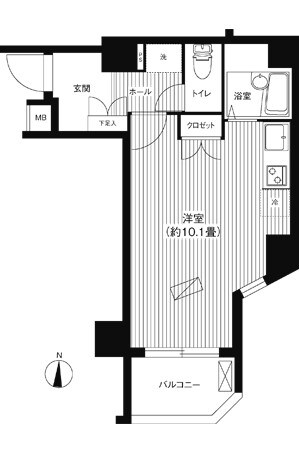 コモード寺山の物件間取画像