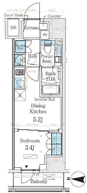 ベルファース錦糸町サウスの物件間取画像