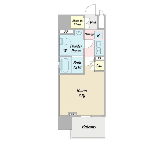 プライマル西大島小名木川の物件間取画像