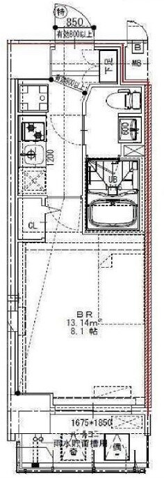 エスレジデンス錦糸町パークサイドの物件間取画像