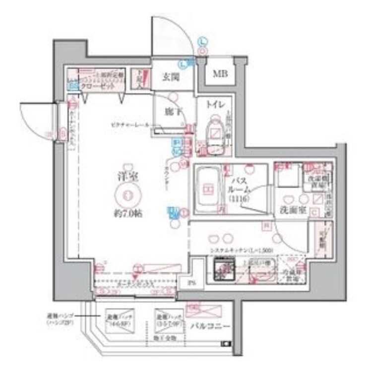 クレヴィスタ亀戸VIの物件間取画像