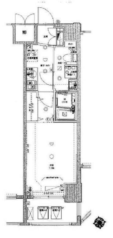 ジェノヴィア浜松町グリーンヴェールの物件間取画像