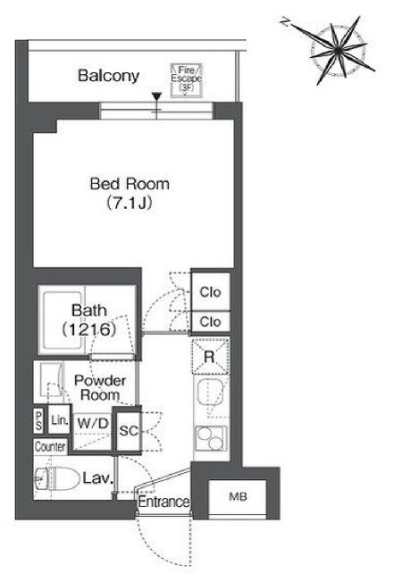 オルサス戸越銀座(ORSUS戸越銀座)の物件間取画像