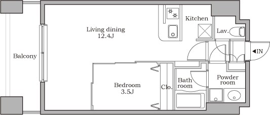 レジディア芝大門IIの物件間取画像