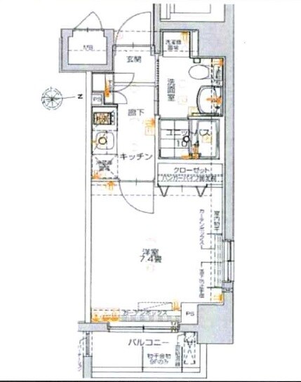 グランティアラ芝大門の物件間取画像