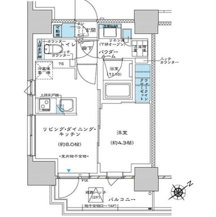 プレミスト板橋の物件間取画像