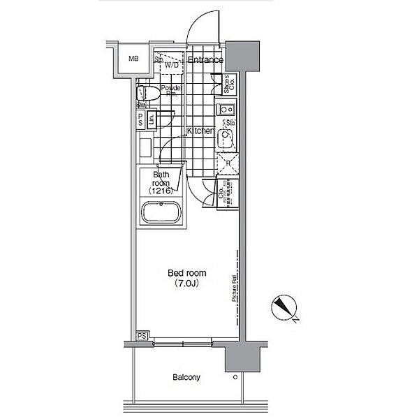パークハビオ赤坂の物件間取画像