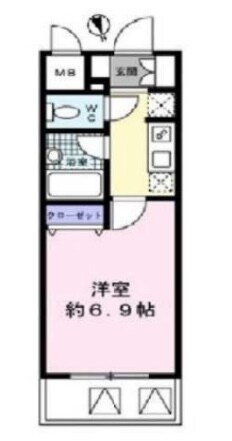 エヌズコート139レックス新橋(N'sコート139REX新橋の物件間取画像