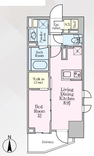 グランリビオ芝大門の物件間取画像