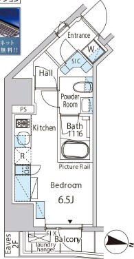 バウスフラッツ品川キャナルサイドの物件間取画像