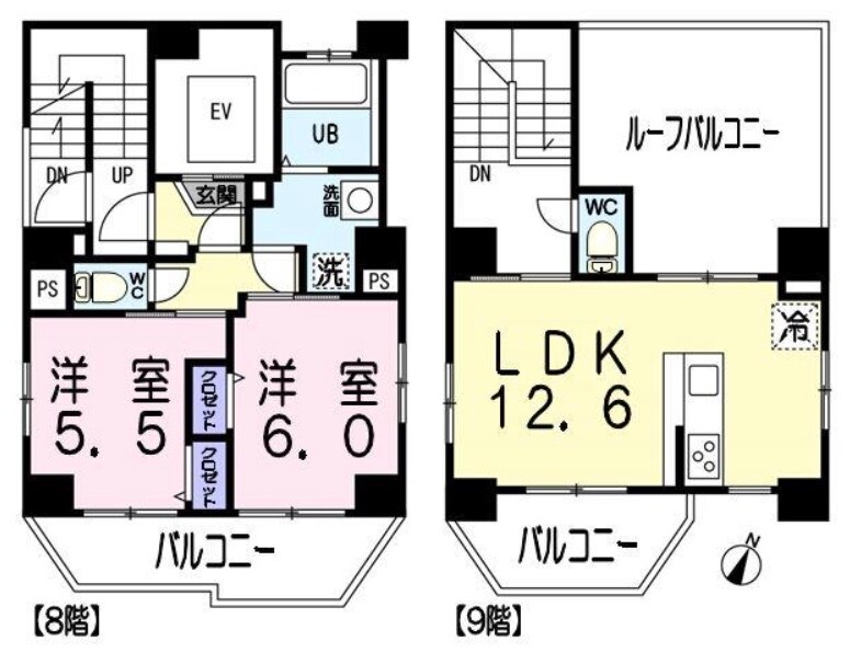 サンマルティーノ東麻布の物件間取画像
