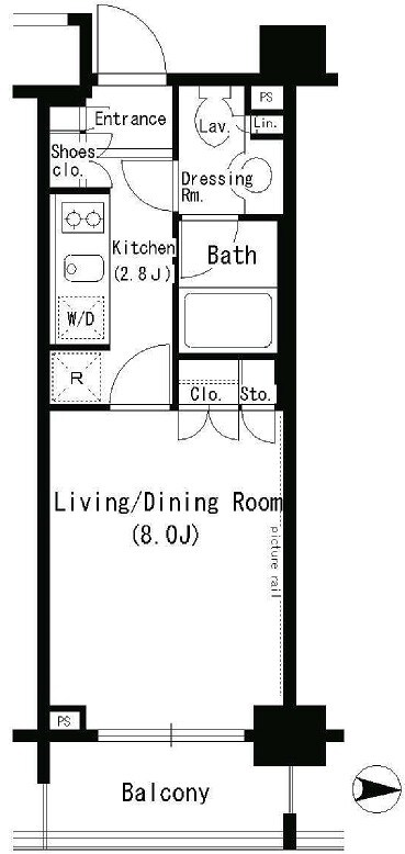 パークアクシス浜松町の物件間取画像