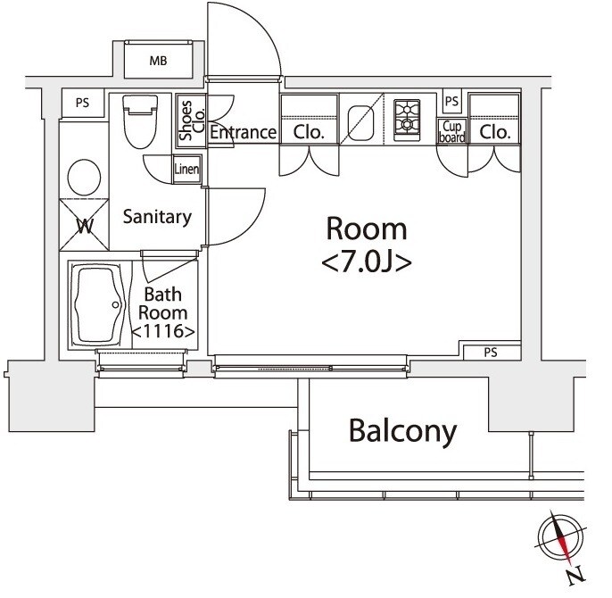 カスタリア戸越の物件間取画像