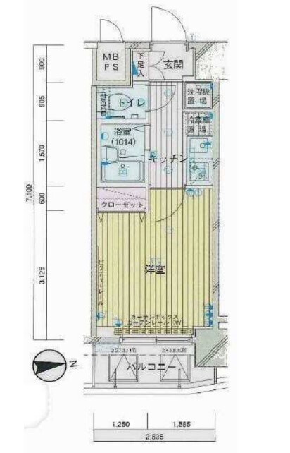 オリオ麻布十番(OLIO麻布十番)の物件間取画像