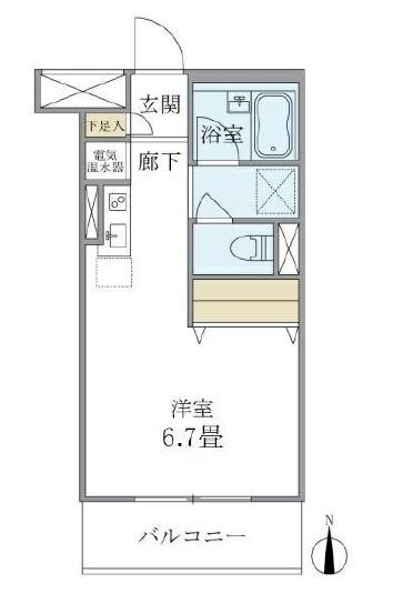 メゾンベール南麻布の物件間取画像