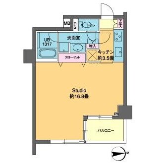 カスタリア高輪の物件間取画像