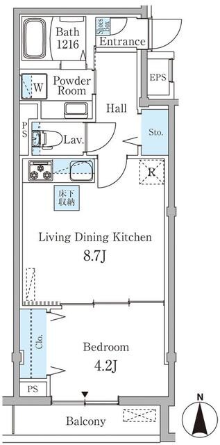 ブロンモール西麻布(Blommor西麻布)の物件間取画像