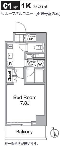 レジディア目黒IVの物件間取画像