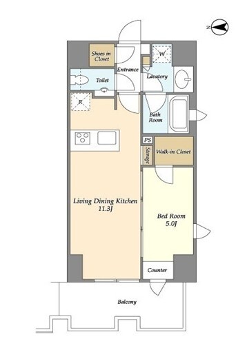 リバーレ麻布十番の物件間取画像