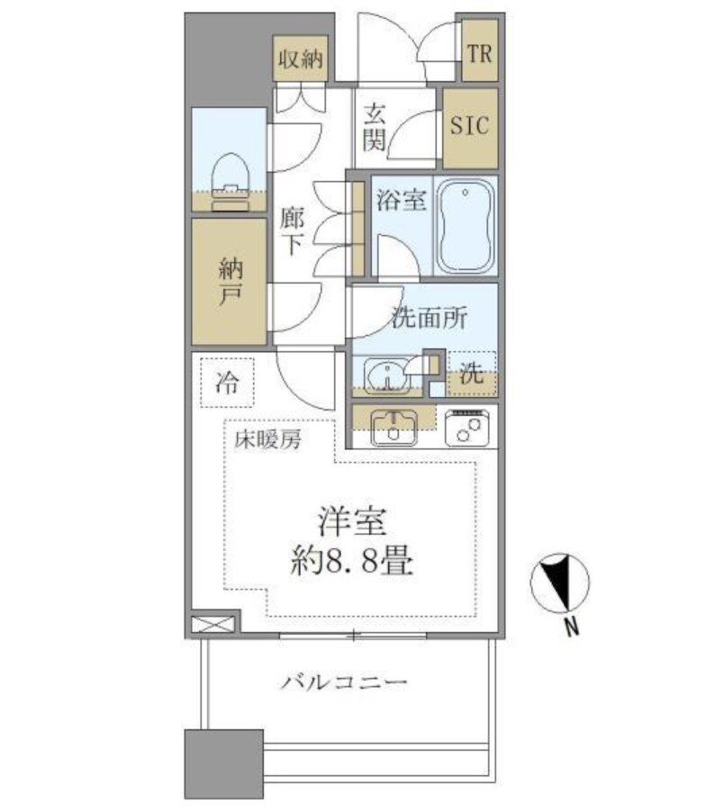 白金ザ・スカイ東棟(SHIROKANE THE SKY)の物件間取画像