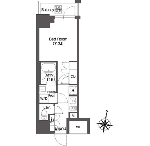ミリアレジデンス広尾の物件間取画像