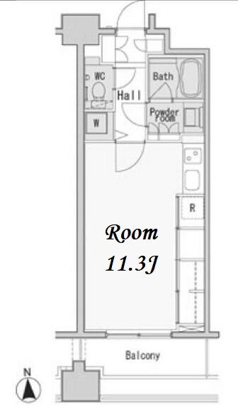 レジディア西麻布の物件間取画像