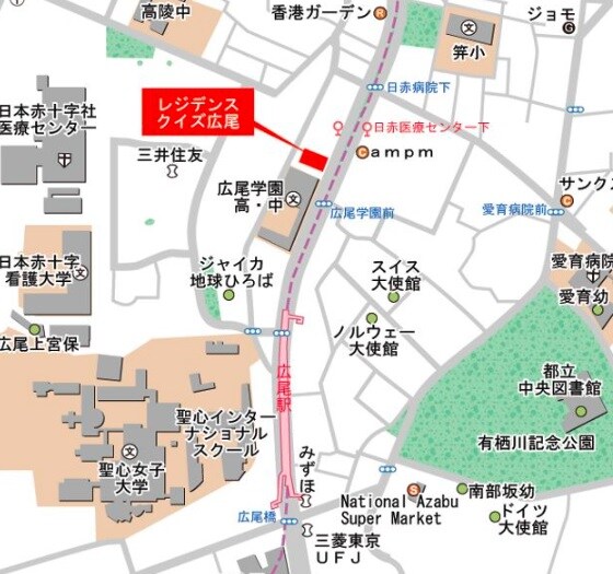 Qiz広尾(クイズ広尾)の物件内観写真