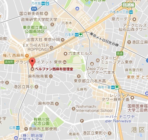 ベルファン西麻布 の物件内観写真