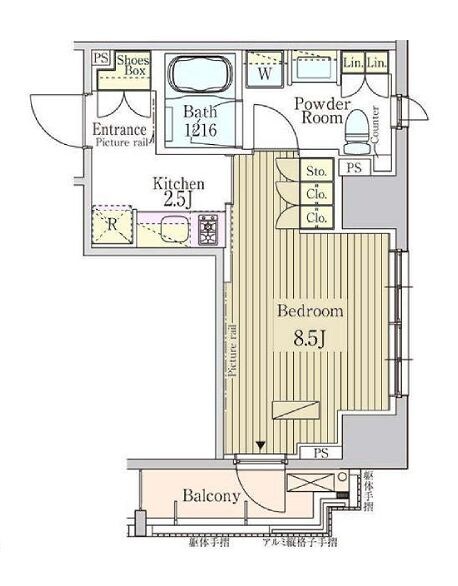 パークアクシス白金の物件間取画像