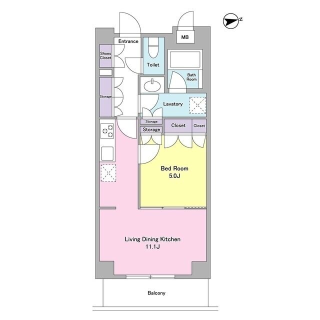 シティカレント代官山の物件間取画像