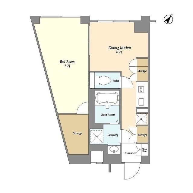 ジニア不動前の物件間取画像