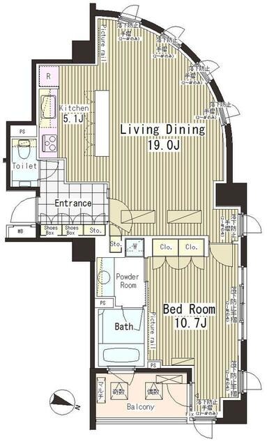 パークアクシス恵比寿の物件間取画像