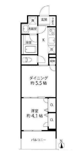 デュオステージ白金高輪(DuoStage白金高輪)の物件間取画像