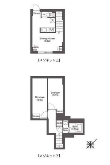 エスタート大井町フォレストの物件間取画像