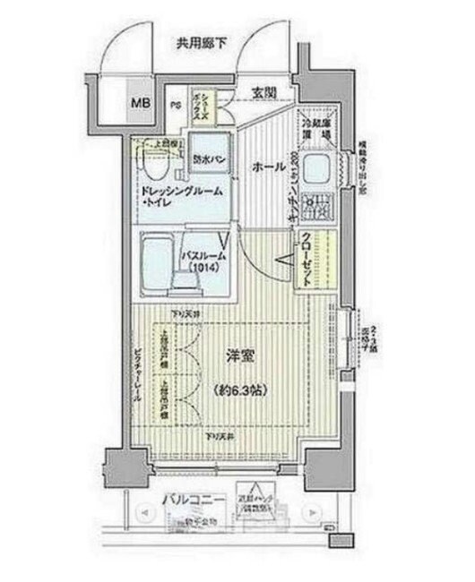 エステムプラザ品川アーバンヒルズの物件間取画像