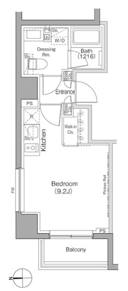 ザ・パークハビオ上野御徒町の物件間取画像